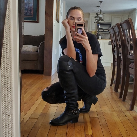 DIOR Cannage OTK Quilted Leather Boots size 37 6.5 7 - Picture 3 of 9